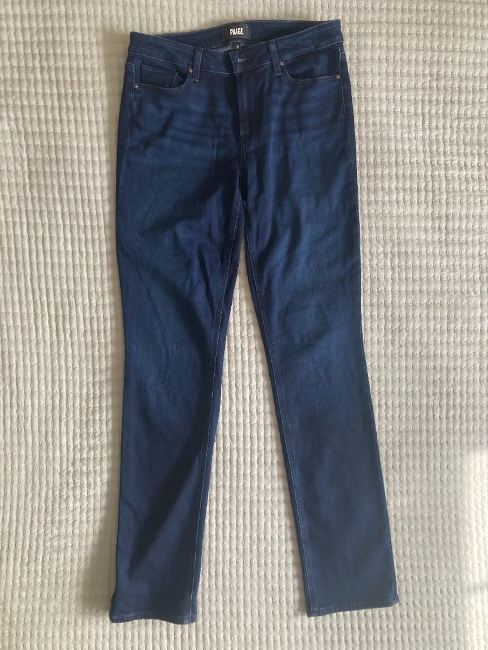 Paige Denim Skyline Straight Leg Jeans 30 Dark Wash